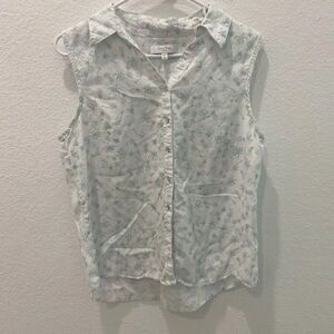 Coral Bay Button Down Tank Size Petite Large